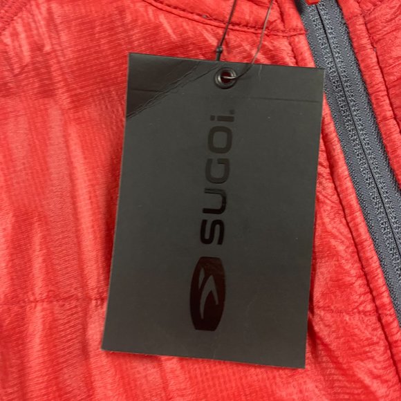 NWT Sugoi Alpha Hybrid Jacket Mens XL Chili Red Polartec - Picture 6 of 12